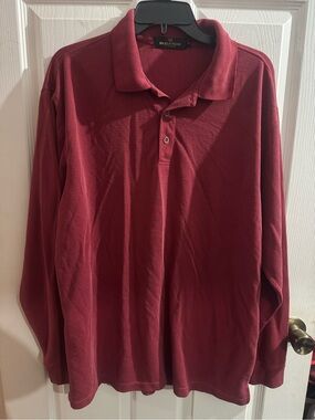 Bugatchi Men's Red Crewneck Sweater